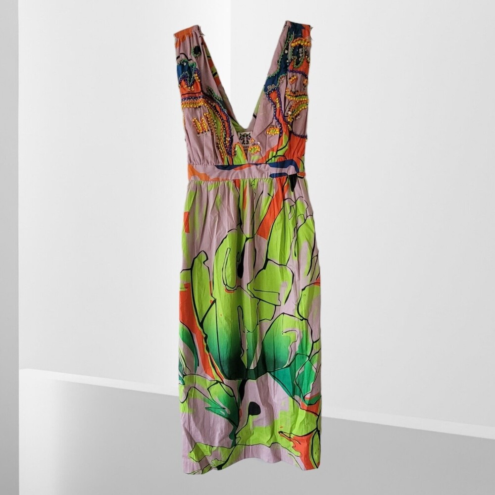 Anthropologie Roompa PERMARAJUA‎ Nenma Dress Midi MEDIUM NWT - Picture 9 of 9